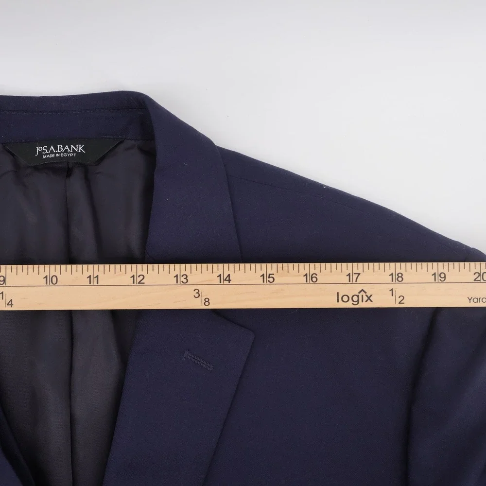 Jos. A. Bank Signature Tailored Blazer Navy Blue Mens 48 Regular